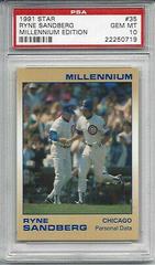 Ryne Sandberg #35 Baseball Cards 1991 Star Millennium Edition Prices