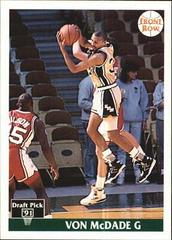 Von McDade #23 Basketball Cards 1991 Front Row Prices