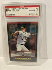 Mark Mulder #8 Baseball Cards 2001 Bowman Chrome Prices