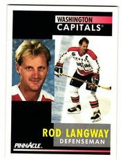 Rod Langway #195 Hockey Cards 1991 Pinnacle Prices