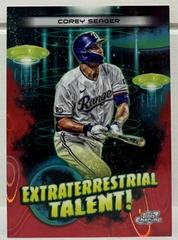 Corey Seager [Red Flare] Baseball Cards 2023 Topps Cosmic Chrome Extraterrestrial Talent Prices