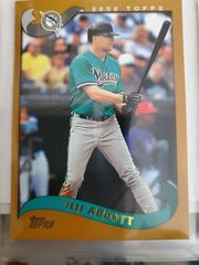 Jeff Abbott [Gold Refractor] Baseball Cards 2002 Topps Chrome Prices