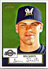 Ben Sheets #294 Baseball Cards 2001 Topps Heritage Prices