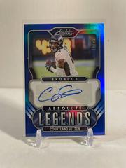 Courtland Sutton [Blue] Football Cards 2022 Panini Absolute Legends Signatures Prices