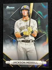 Jackson Merrill [Black Lava] #BSP-56 Baseball Cards 2023 Bowman Sterling Prices
