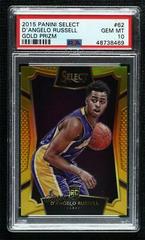 D'Angelo Russell [Gold Prizm] #62 Basketball Cards 2015 Panini Select Prices