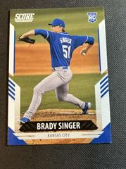 Brady Singer #7 Baseball Cards 2021 Panini Chronicles Score Prices