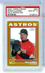 Roger Clemens [Gold Refractor] #257 Baseball Cards 2004 Topps Chrome Prices