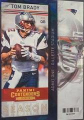 Tom Brady [Cracked Ice Ticket] #67 Football Cards 2013 Panini Contenders Prices