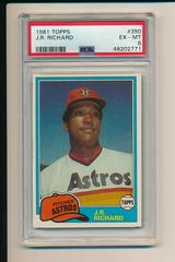 J. R. Richard #350 Baseball Cards 1981 Topps Prices