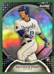 Salvador Perez [Rookie Black Refractor] Baseball Cards 2011 Bowman Sterling Prices
