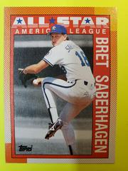 Bret Saberhagen ['89 All Star League] #393 Baseball Cards 1990 Topps Tiffany Prices