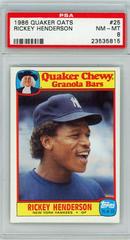 Rickey Henderson #25 Baseball Cards 1986 Quaker Oats Prices