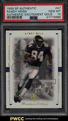 Randy Moss [Excitement Gold] Football Cards 1999 SP Authentic Prices