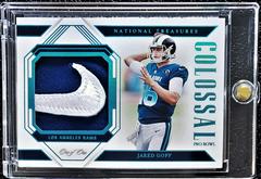 Jared Goff Football Cards 2018 National Treasures Colossal Pro Bowl Materials Prices