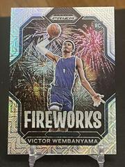 Victor Wembanyama [Mojo] #1 Basketball Cards 2023 Panini Prizm Draft Picks Fireworks Prices