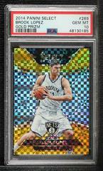 Brook Lopez Gold Prizm Basketball Cards 2014 Panini Select Prices