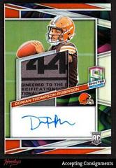 Dorian Thompson-Robinson #32 Football Cards 2023 Panini Spectra Rookie Autograph Neon Marble Prices