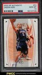 Jason Kidd Basketball Cards 2003 SP Authentic Prices