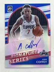 Amir Coffey [Holo] Basketball Cards 2021 Panini Donruss Optic Signature Series Prices