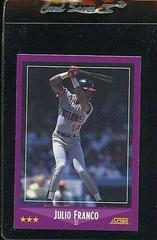 Julio Franco #60 Baseball Cards 1988 Score Glossy Prices
