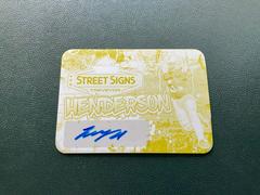 TreVeyon Henderson #SS-TH1 Football Cards 2023 Leaf Vivid Autographs Street Signs Prices
