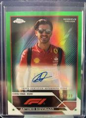 Antonio Giovinazzi [Green Refractor] #CAC-AG Racing Cards 2023 Topps Chrome Formula 1 Autograph Prices