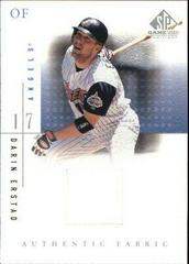 Darin Erstad #DE Baseball Cards 2001 SP Game Used Authentic Fabric Prices