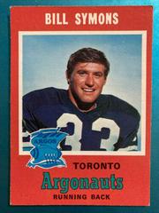 Bill Symons Football Cards 1971 O Pee Chee CFL Prices