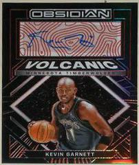 Kevin Garnett [Red] Basketball Cards 2021 Panini Obsidian Volcanic Signatures Prices