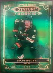 Matt Boldy [Green] Hockey Cards 2022 Upper Deck Stature Prices