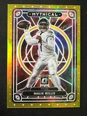 Malik Willis [Gold] Football Cards 2022 Panini Donruss Optic Mythical Prices