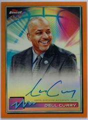 Dell Curry [Orange Refractor] Basketball Cards 2021 Topps Finest Autographs Prices