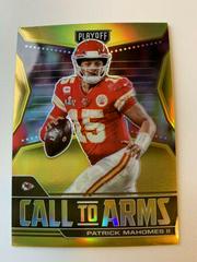 Patrick Mahomes II [Gold] #CA-PMA Football Cards 2021 Panini Playoff Call to Arms Prices