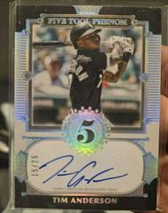 Tim Anderson #FTP-TA Baseball Cards 2023 Topps Five Star Five Tool Phenom Autograph Prices
