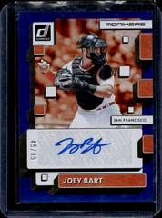 Joey Bart [Blue] #MO-JB Baseball Cards 2022 Panini Donruss Monikers Autographs Prices