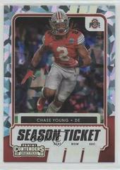 Chase Young [Cracked Ice Ticket] Football Cards 2021 Panini Contenders Draft Picks Prices