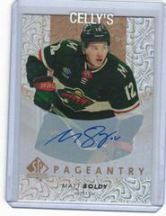 Matt Boldy [Autograph] #P-74 Hockey Cards 2022 SP Authentic Pageantry Prices