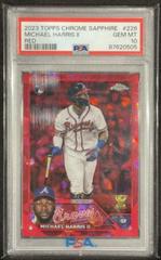 Michael Harris II [Red] #226 Baseball Cards 2023 Topps Chrome Sapphire Prices