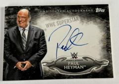 Paul Heyman [Black] #UA-PH Wrestling Cards 2015 Topps WWE Undisputed Autographs Prices
