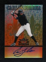 Carlos Correa [Orange Autograph] Baseball Cards 2012 Leaf Valiant Prices