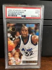 Shaquille O'Neal [Members Only] #355 Basketball Cards 1994 Stadium Club Prices