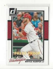 Bryce Harper [Silver Press Proof] #143 Baseball Cards 2014 Donruss Prices