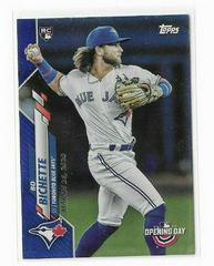 Bo Bichette [Blue Foil] #173 Baseball Cards 2020 Topps Opening Day Prices