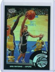 Tim Duncan [Black Refractor] #78 Basketball Cards 2002 Topps Chrome Prices