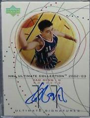 Yao Ming [Ultimate Signatures] #YM-S Basketball Cards 2002 Ultimate Collection Signatures Prices