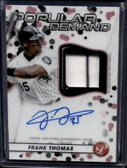 Frank Thomas [Pink] Baseball Cards 2023 Topps Pristine Popular Demand Autograph Relic Prices