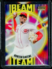 Hunter Greene [Gold] #BT-11 Baseball Cards 2022 Stadium Club Chrome Beam Team Prices