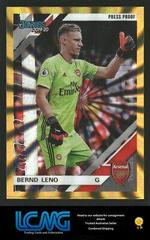 Bernd Leno [Donruss Premier League Press Proof Gold Laser] Soccer Cards 2019 Panini Chronicles Prices