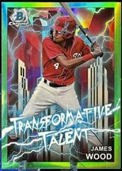 James Wood [Green] #TT-15 Baseball Cards 2023 Bowman Draft Transformative Talent Prices